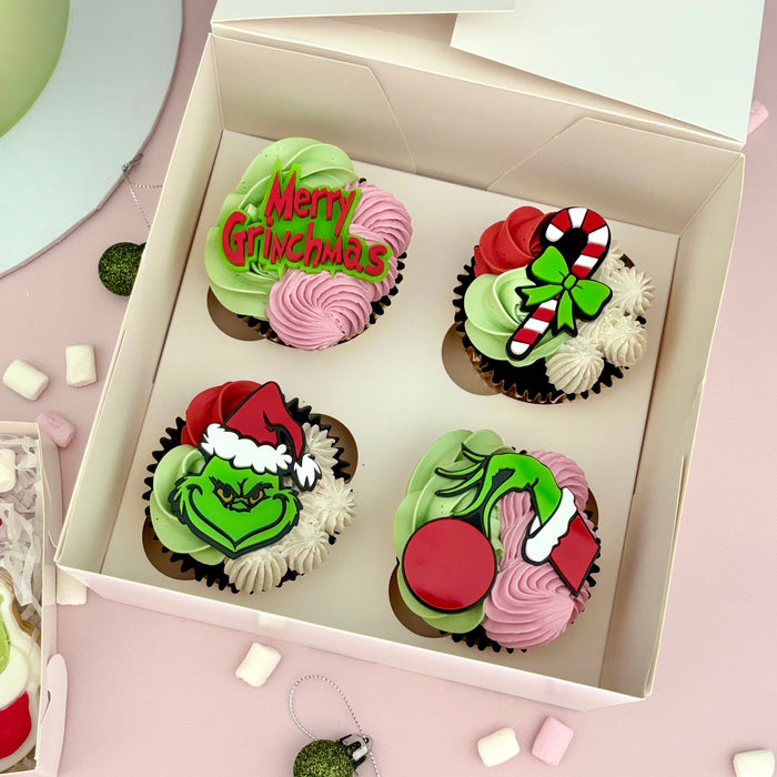 Merry Grinchmas Cupcakes