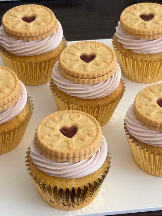 Raspberry Jam Cupcakes
