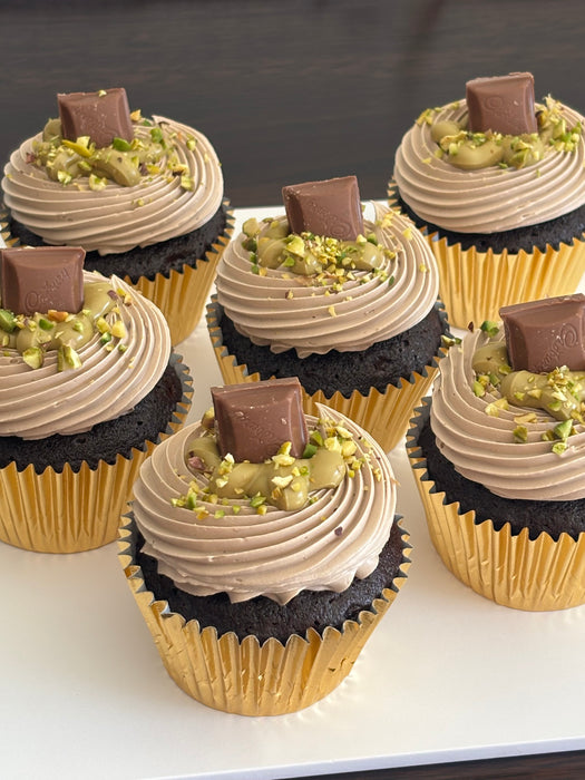 Choc Pistachio Cupcakes